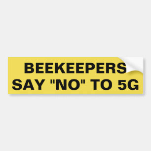 Adesivo Para Carro Os apicultor dizem não a 5G