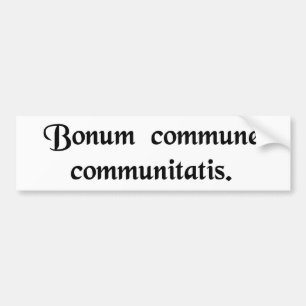 Adesivo Para Carro Os bens comuns da comunidade