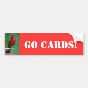 Adesivo Para Carro Os cardeais do norte vão cartões!