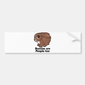Adesivo Para Carro Os coelhos são pessoas demasiado