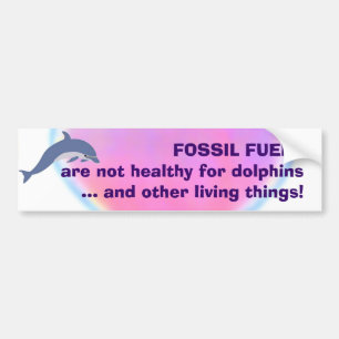 Adesivo Para Carro Os combustíveis fósseis não são bumpersticker