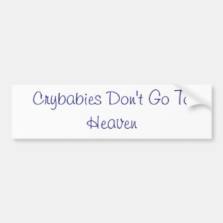 Adesivo Para Carro Os Crybabies não vão ao céu