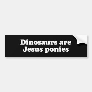 Adesivo Para Carro Os dinossauros são pôneis de Jesus