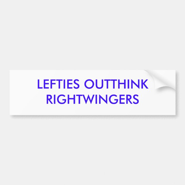 ADESIVO PARA CARRO OS ESQUERDISTA OUTTHINK RIGHTWINGERS (Frente)