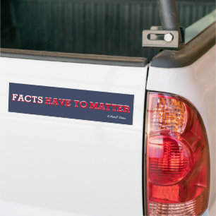 Adesivo Para Carro Os Fatos Têm De Importar - Um MisterP Sticker