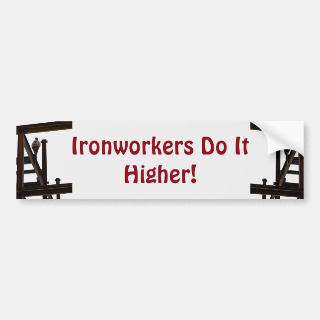 Adesivo Para Carro Os Ironworkers fazem-no um autocolante no vidro (Frente)