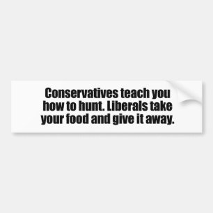 Adesivo Para Carro Os liberais tomam sua comida e dão-na afastado