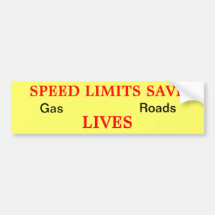 Adesivo Para Carro Os limites de velocidade salvar