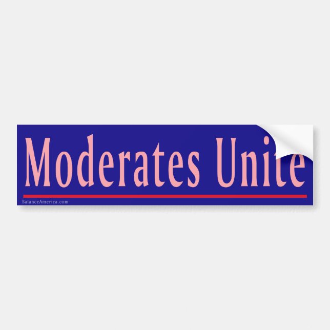 Adesivo Para Carro Os Moderates unem-se (Frente)