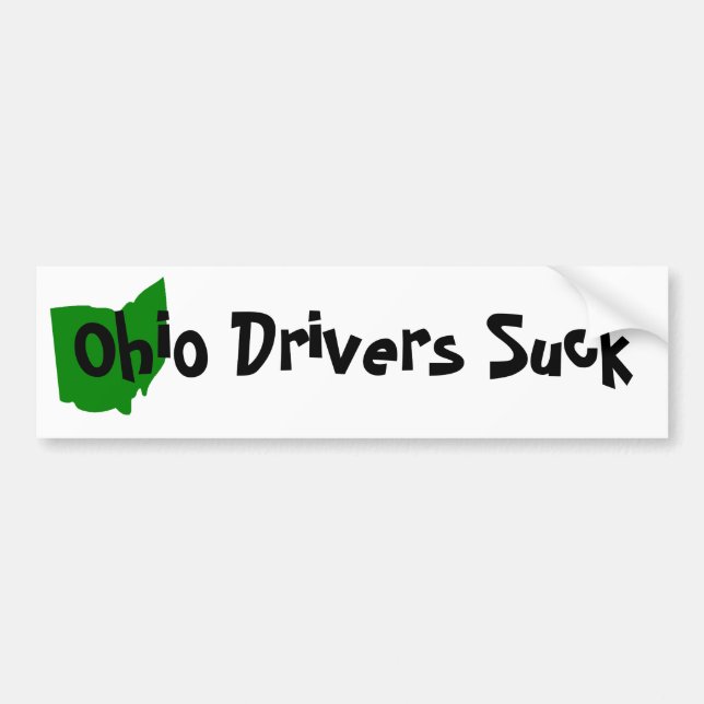 Adesivo Para Carro Os motoristas de Ohio sugam (Frente)