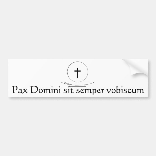 Adesivo Para Carro Os Pax Domini sentam o vobiscum do semper (Frente)