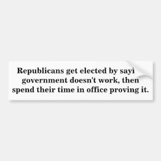 Adesivo Para Carro Os republicanos obtêm eleitos dizendo o governo