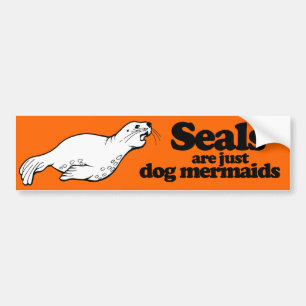 Adesivo Para Carro OS SELOS SÃO APENAS MERMAIDS DE CÃO -.png