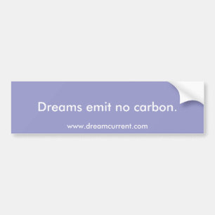 Adesivo Para Carro Os sonhos não se emitem nenhum carbono