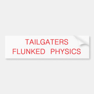 Adesivo Para Carro os tailgaters flunked a física