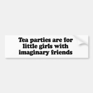 Adesivo Para Carro Os tea party são para as meninas