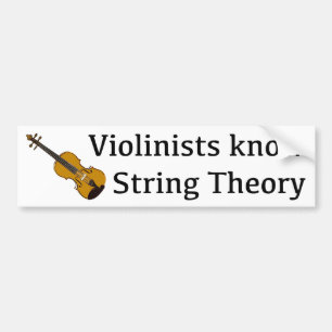 Adesivo Para Carro Os violinistas sabem a teoria da corda para