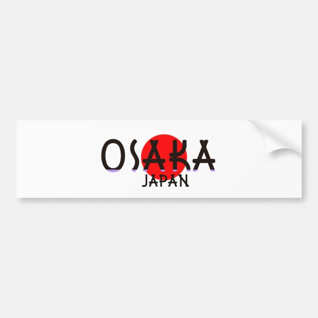 Adesivo Para Carro Osaka Japão (Frente)