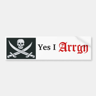 Adesivo Para Carro ossos do crânio e da cruz, sim mim, Arrgh