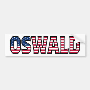 Adesivo Para Carro Oswald Name Vorname USA Aufkleber Sticker Auto