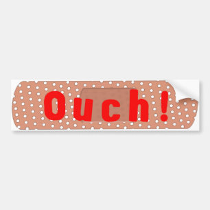 Adesivo Para Carro Ouch! Atadura Bumpersticker