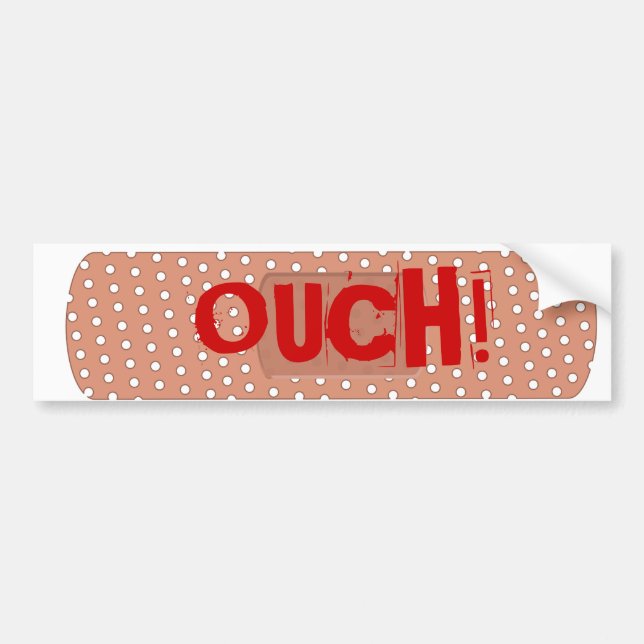 Adesivo Para Carro Ouch Bandaid (Frente)