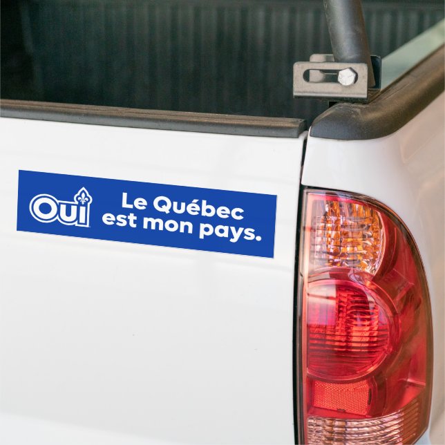 Adesivo Para Carro OUI Quebec (No caminhão)