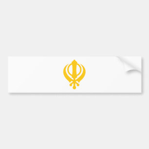 Adesivo Para Carro Ouro de Khanda do sikh