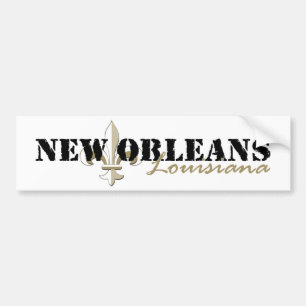 Adesivo Para Carro Ouro de Nova Orleães Louisiana