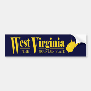Adesivo Para Carro Ouro de West Virginia