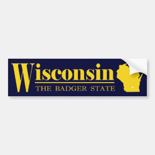Adesivo Para Carro Ouro de Wisconsin