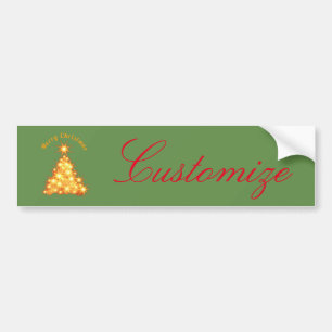 Adesivo Para Carro Ouro Feliz de Natal Thunder_Cove