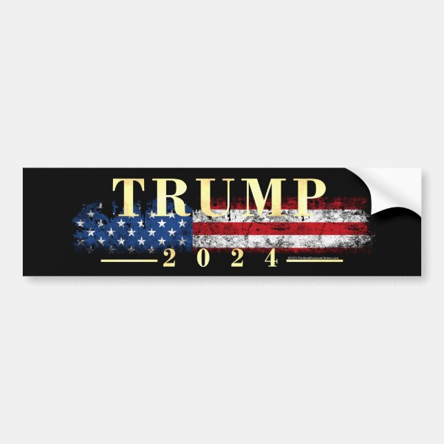 Adesivo Para Carro Ouro Regal Donald Trump Bumper Sticker (Frente)