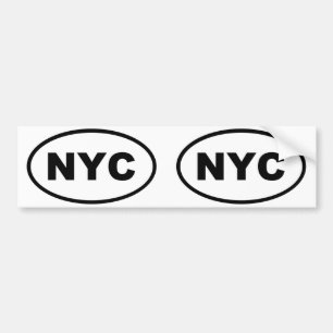 Adesivo Para Carro Oval da Nova Iorque de NYC