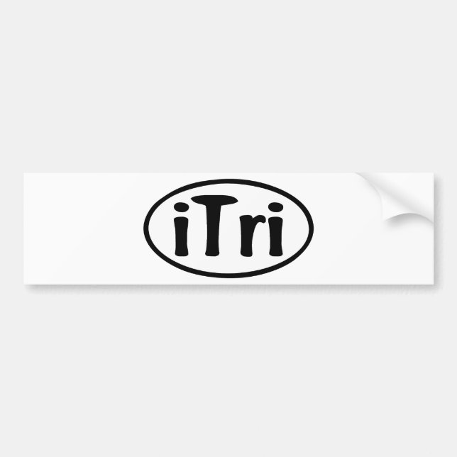Adesivo Para Carro Oval do iTri (Frente)