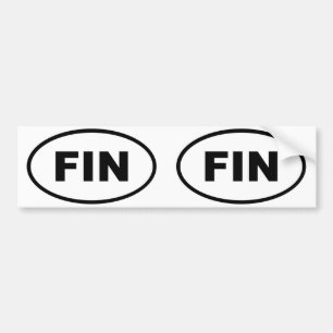 Adesivo Para Carro Oval europeu da ALETA de Finlandia