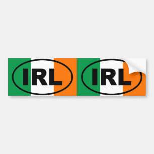 Adesivo Para Carro Oval europeu de Ireland IRL