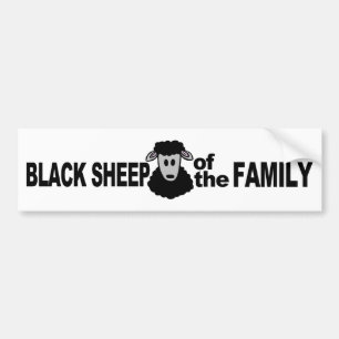 Adesivo Para Carro "Ovelhas negras bumpersticker da família"