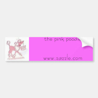 Adesivo Para Carro p5, poodlewww.zazzle.com cor-de-rosa