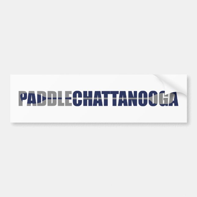Adesivo Para Carro Paddle Chattanooga Tennessee Kayaking (Frente)