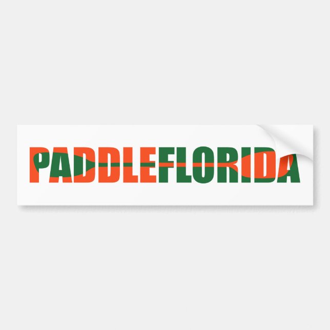 Adesivo Para Carro Paddle Florida Kayaking (Frente)