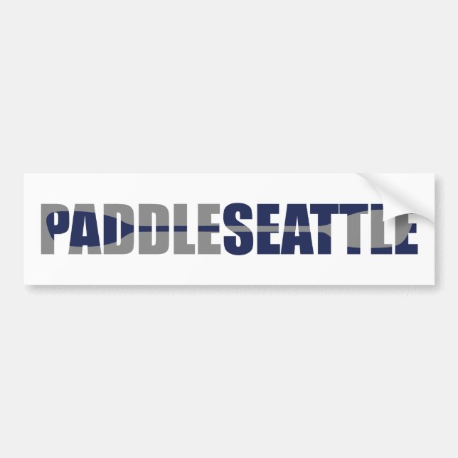 Adesivo Para Carro Paddle Seattle Kayaking (Frente)