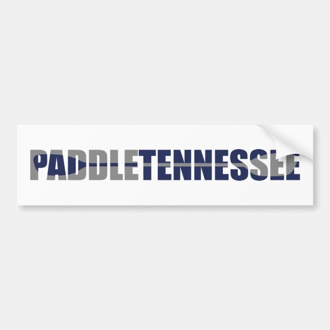 Adesivo Para Carro Paddle Tennessee Kayaking (Frente)