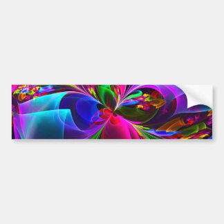 Adesivo Para Carro Padrão Azul Vermelho Abstrato Floral Moderno #12