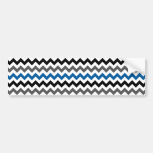 Adesivo Para Carro Padrão Chevron Fundo Cinza Azul Preto Branco