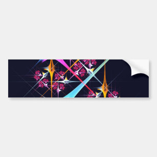 Adesivo Para Carro Padrão de cor de Abstrato de arte moderna, cor-de-