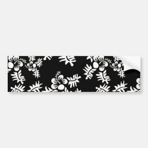 Adesivo Para Carro Padrão de Flor Livre sem Vetor3 preto branco h