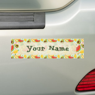 Adesivo Para Carro Padrão de Frutas de Verão Fresco