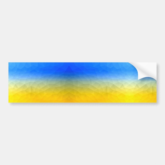 Adesivo Para Carro Padrão de malha geométrica azul-ucraniano (Frente)