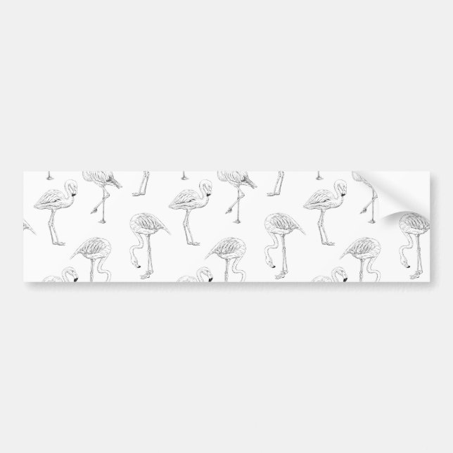 Adesivo Para Carro Padrão Flamingo (Frente)